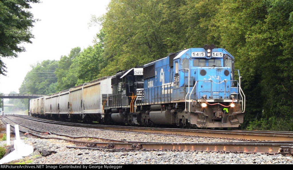 NS local freight train waiting at the yard